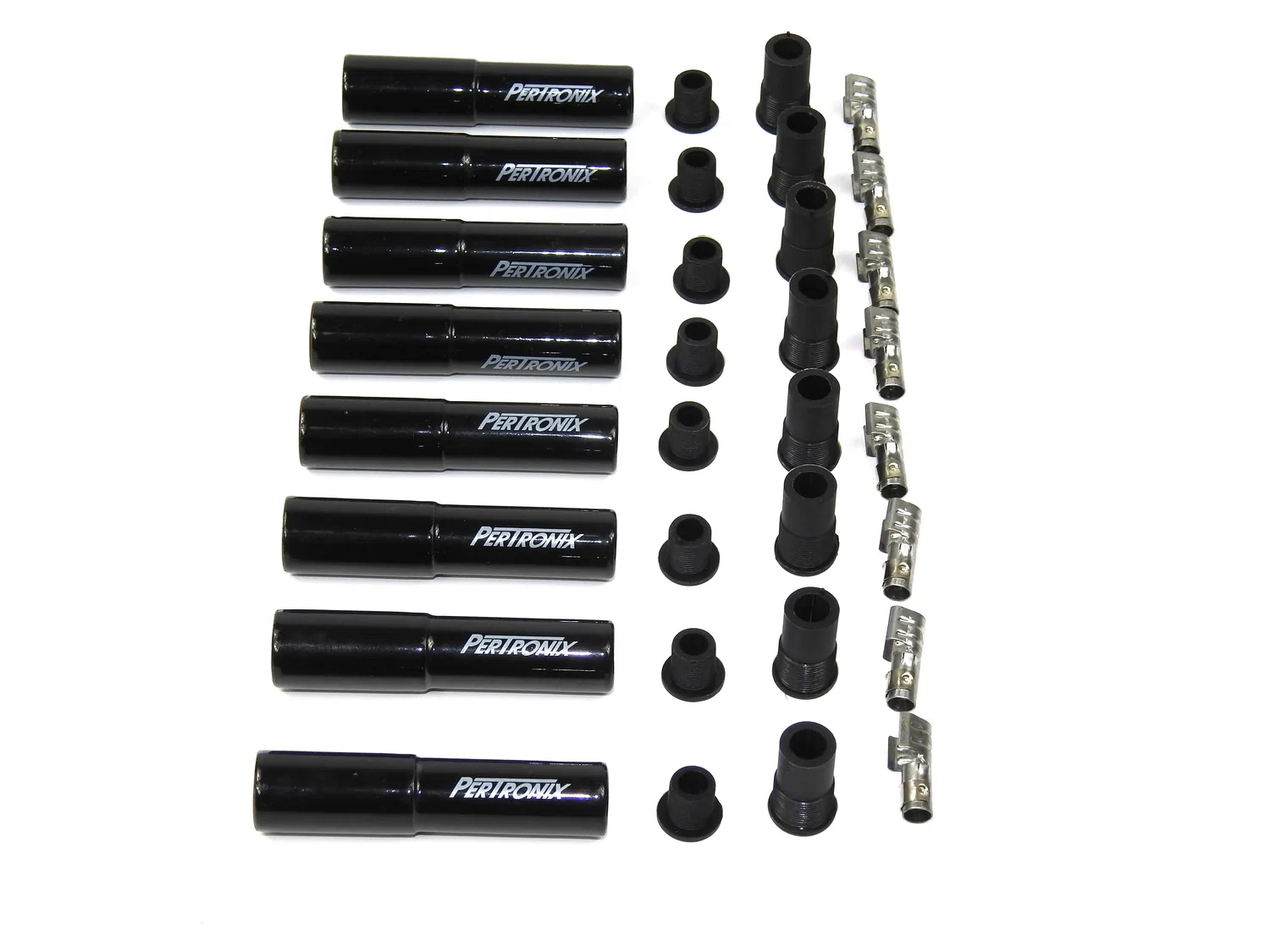 8562Ht-8 Black Ceramic Spark Plug Boot Straight Set Of 8 Includes